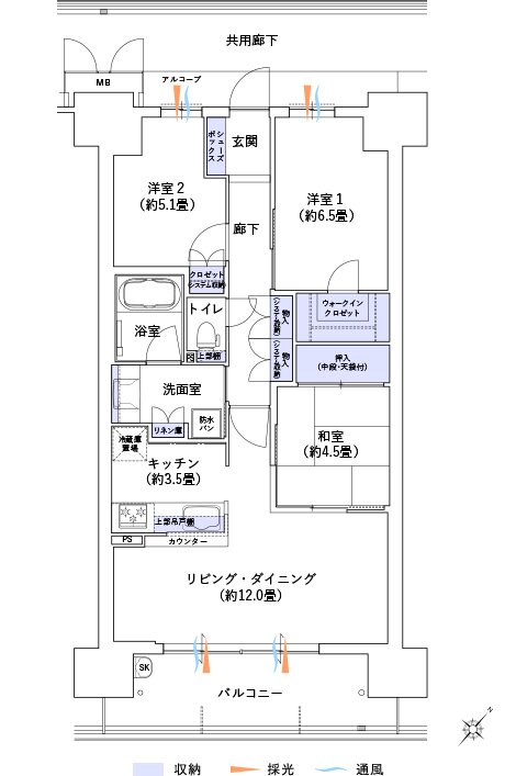 大阪ベイレジデンス 間取り D TYPE