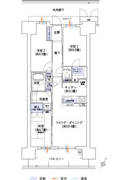 大阪ベイレジデンス 間取り T TYPE