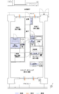 大阪ベイレジデンス 間取り V TYPE