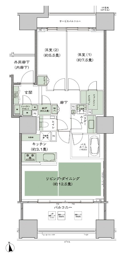 グランドヒルズ南青山 間取り D-標準プラン type