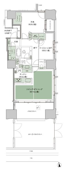 グランドヒルズ南青山 間取り Gr-標準プラン type