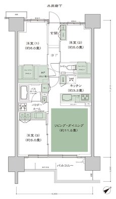 シティテラス横浜 間取り S-B1・B3_標準 type