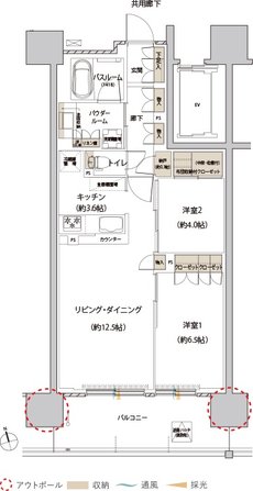 プレミスト郡山StationCross 間取り C type