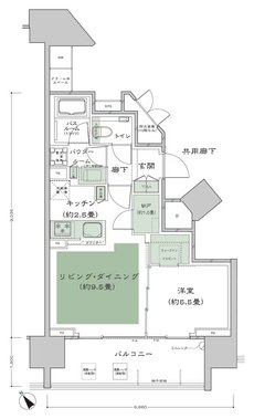 シティハウス武蔵野 間取り G type