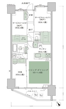 シティハウス武蔵野 間取り C type
