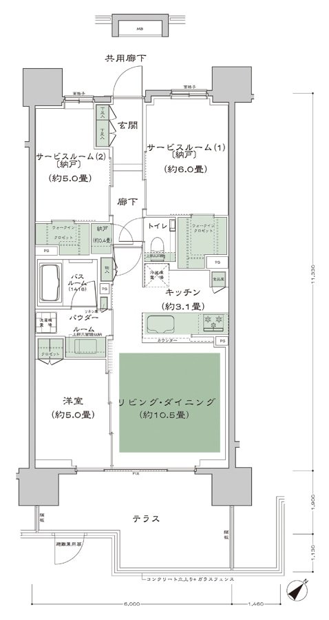 シティハウス池袋 間取り 東池袋_Bt type