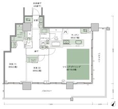 ベイシティタワーズ神戸 WEST 間取り W-90A-LD拡大 type