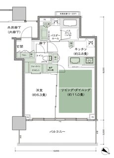 ベイシティタワーズ神戸 WEST 間取り W-50A-標準 type