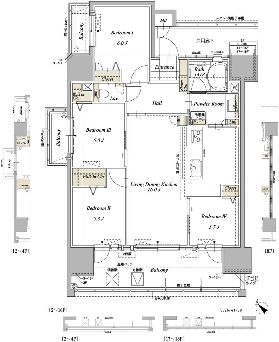 グランドパレス米屋町プライムマークス 間取り A TYPE