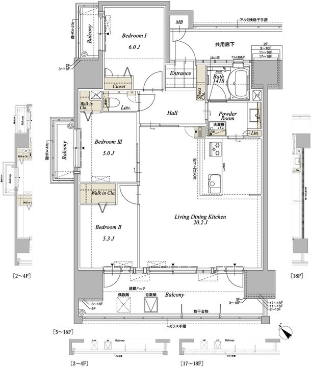 グランドパレス米屋町プライムマークス 間取り A1 TYPE