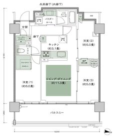 シティテラス上杉 間取り F7-標準 type