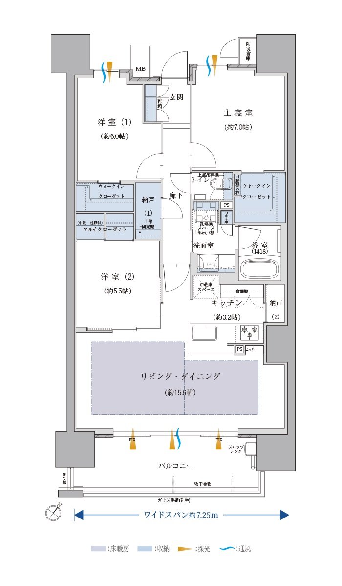 バンベール刈谷マスターコート 間取り Cタイプ