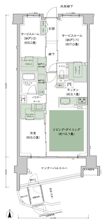 シティテラス文京小石川 間取り A-Cai-標準 type