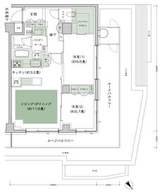 シティテラス文京小石川 間取り B-Kr-標準 type