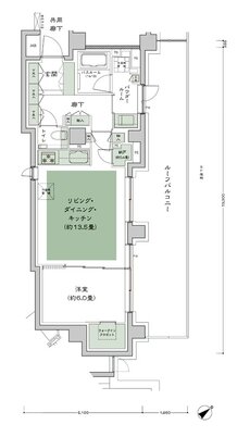 シティテラス文京小石川 間取り B-Lr-標準 type