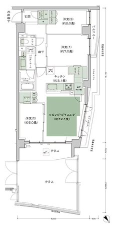 シティテラス文京小石川 間取り B-Et-標準 type
