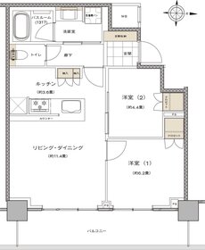 ライオンズタワー新大工町 間取り U type
