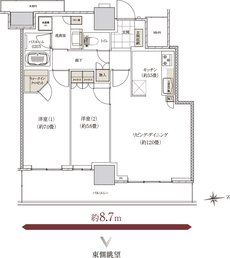 ライオンズ岐阜プレミストタワー35 間取り CJ type