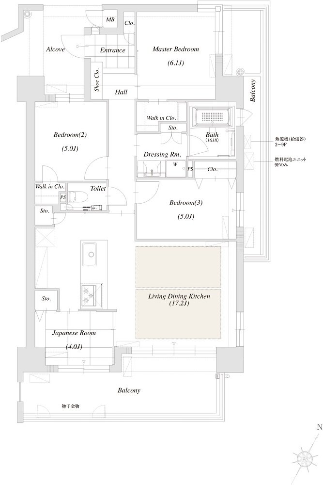 以和貴マンション須賀町 間取り C TYPE