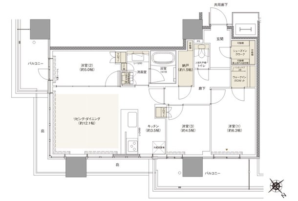 NAGOYA the TOWER 間取り C1-11 type