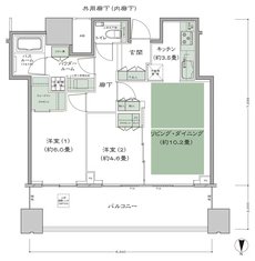 梅田ガーデンレジデンス 間取り N-60H type