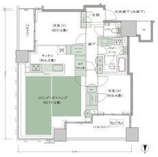 梅田ガーデンレジデンス 間取り NE-80F type