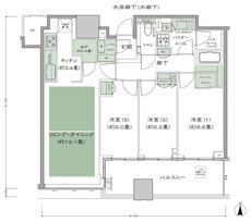 梅田ガーデンレジデンス 間取り S-75B type