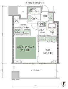 梅田ガーデンレジデンス 間取り N-40A type