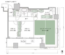 梅田ガーデンレジデンス 間取り NW-80B type