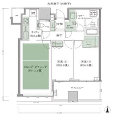 梅田ガーデンレジデンス 間取り S-65B type