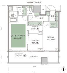 梅田ガーデンレジデンス 間取り S-60C type