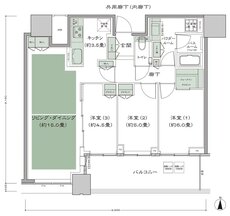 梅田ガーデンレジデンス 間取り S-75C type