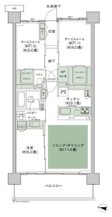 シティテラス湘南平塚 間取り B-C2-標準 type