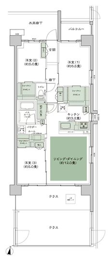 シティテラス湘南平塚 間取り D-Ct-標準 type
