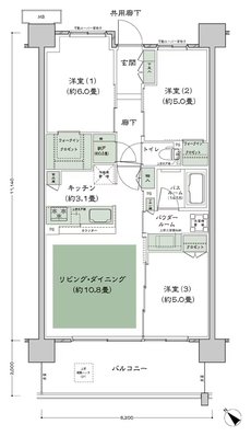 シティテラス柏 間取り D-A13-標準 type