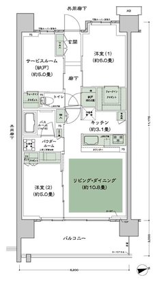 シティテラス柏 間取り C-B4-標準 type