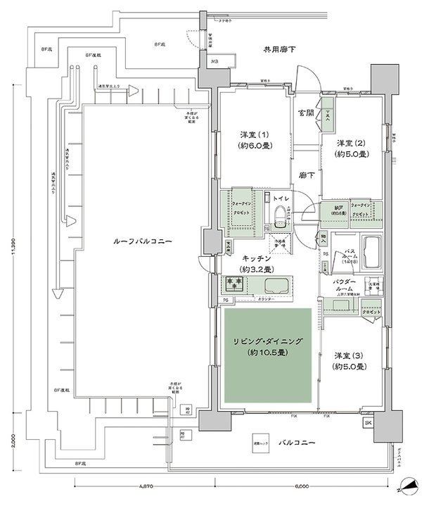 シティハウス平井 間取り C-Ir-標準 type