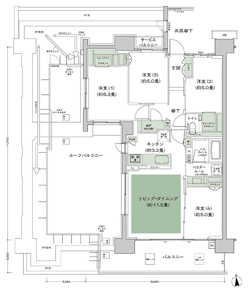シティハウス平井 間取り B-Dr-標準 type