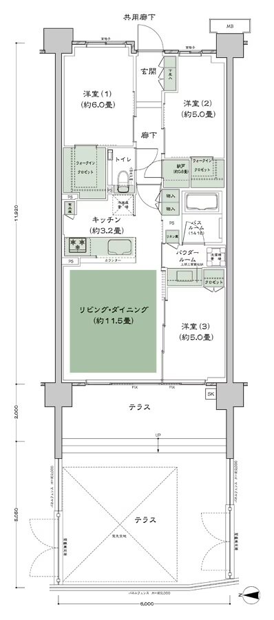 シティハウス平井 間取り A-Dt-標準 type