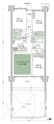 シティハウス平井 間取り A-Dt-標準 type
