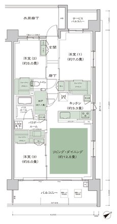 シティテラス横濱星川 間取り D_標準プラン type