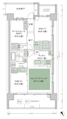 シティテラス横濱星川 間取り Eb_標準プラン type