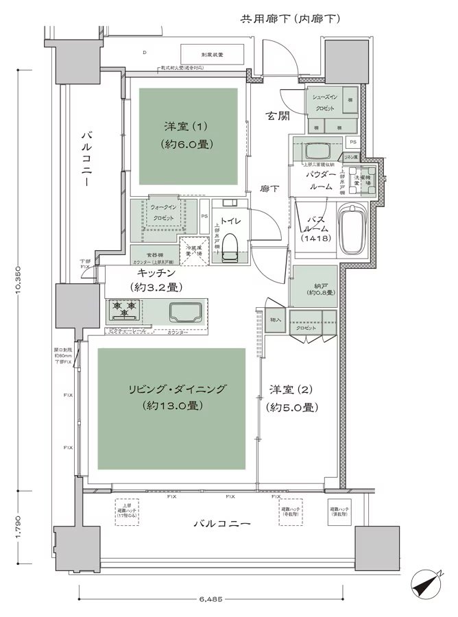 シティタワー虎ノ門 間取り G-標準プラン type