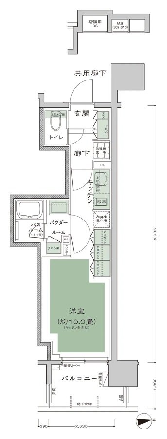 THE ASAKUSA RESIDENCE 間取り F2-標準 type