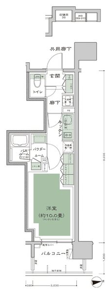 THE ASAKUSA RESIDENCE 間取り F2-標準 type