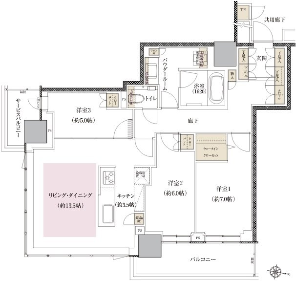 ONE札幌ステーションタワー 間取り S-E type