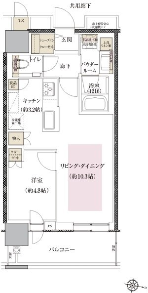 ONE札幌ステーションタワー 間取り E-D type