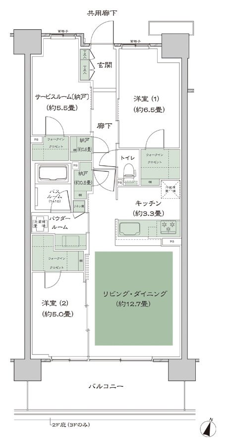 ソライエテラス 間取り A-B1-標準 type