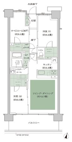 ソライエテラス 間取り A-B1-標準 type