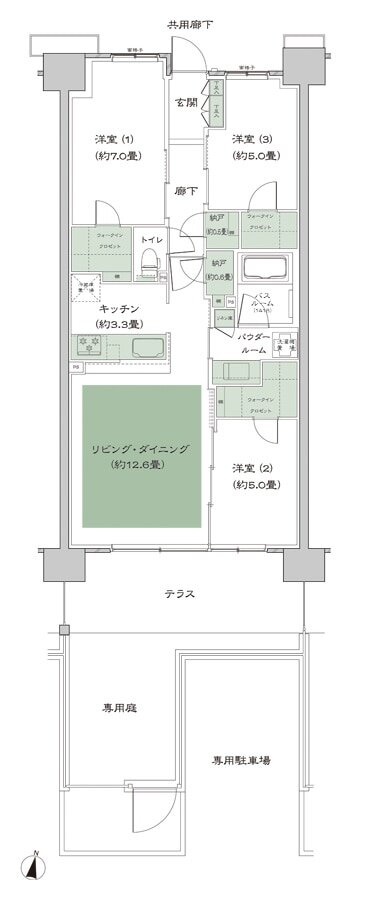ソライエテラス 間取り C-B7gp-標準 type